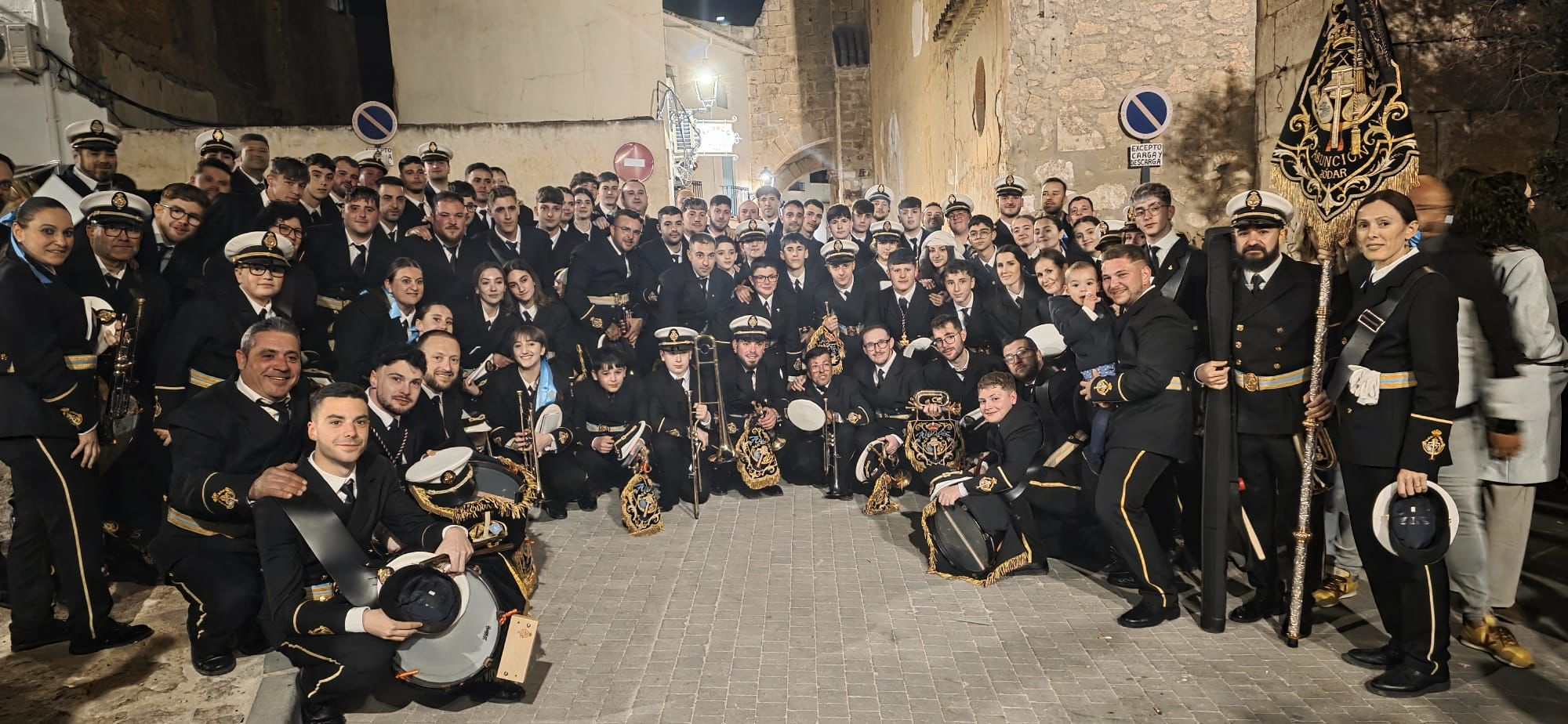Banda C.C.T.T. Asunción de Jódar en la última procesión, Semana Santa 2026